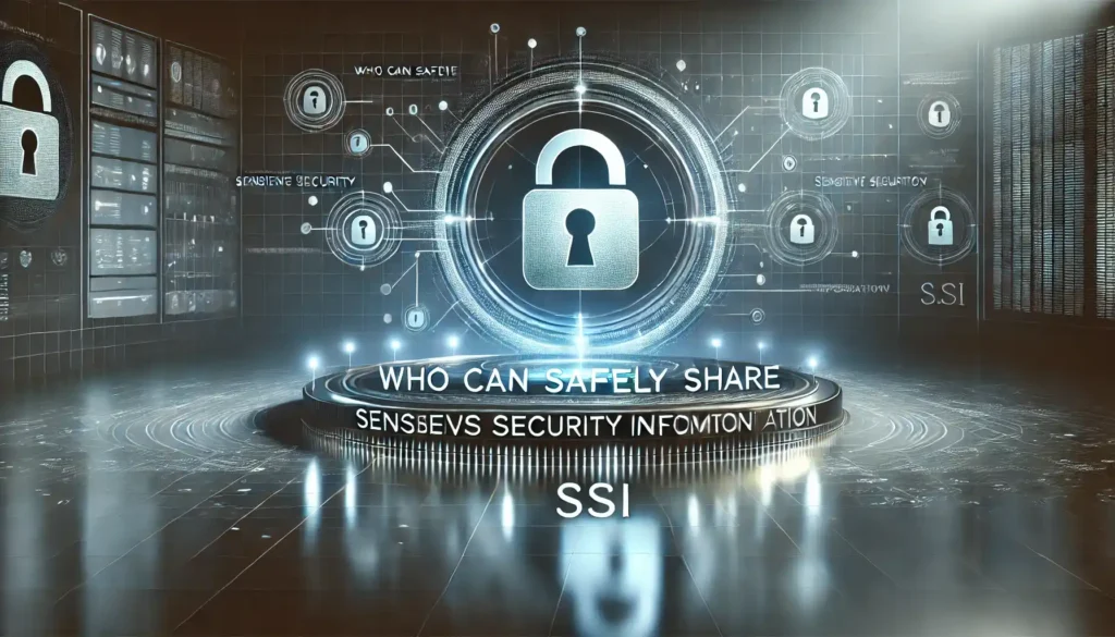 Who Can Safely Share Sensitive Security Information (SSI)?